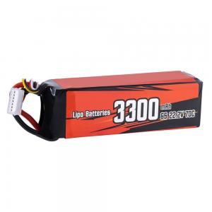 6S Lipo Battery 3300mAh 22.2V 70C with XT60 Plug