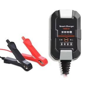 lifepo4 charger 12v 1000mA LI AGM EFB GEL car battery charger 12V/6V smart motorcycle lead-acid battery charger
