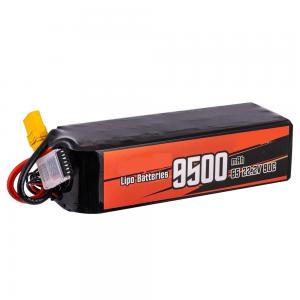 Lipo Battery 9500mAh 22.2V 90C with XT90 Plug