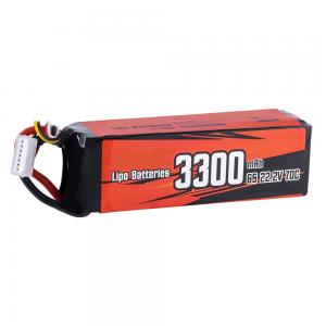 Lipo Battery 22.2V 3300mAh 70C Soft Pack with Deans XT60 Plug